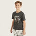 Juniors Graphic Print T-shirt with Short Sleeves and Crew Neck-T Shirts-thumbnailMobile-0