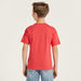 Juniors Graphic Print T-shirt with Short Sleeves and Crew Neck-T Shirts-thumbnail-3