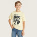Juniors Graphic Print T-shirt with Short Sleeves and Crew Neck-T Shirts-thumbnailMobile-0