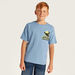 Juniors Surfer Print Crew Neck T-shirt with Short Sleeves-T Shirts-thumbnailMobile-3