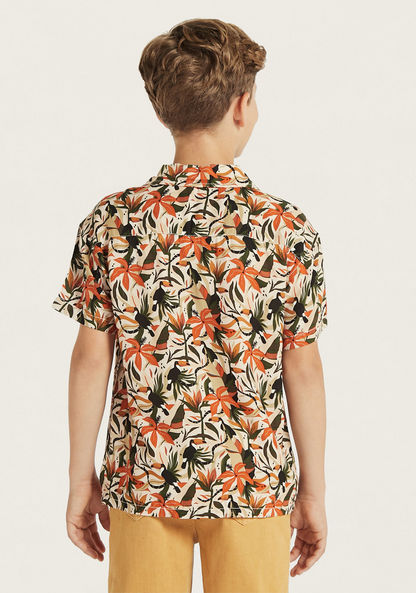 Juniors All-Over Printed Shirt with Short Sleeves-Shirts-image-3