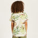 Juniors All-Over Leaf Print Shirt with Short Sleeves and Button Closure-Shirts-thumbnailMobile-3