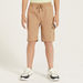 Juniors Solid Shorts with Flap Pockets and Drawstring Closure-Shorts-thumbnailMobile-1