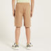 Juniors Solid Shorts with Flap Pockets and Drawstring Closure-Shorts-thumbnailMobile-3