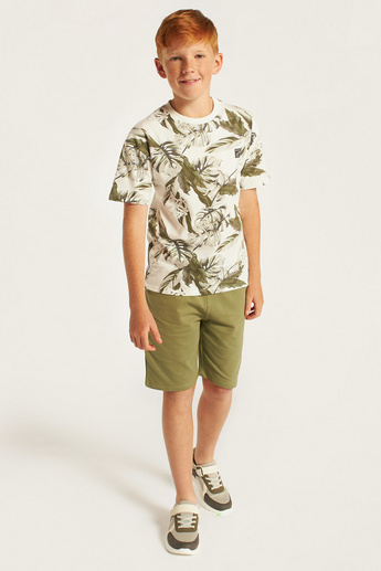 Buy Juniors All-Over Print T-shirt and Shorts Set Online