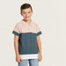 Juniors Colourblock Polo T-shirt with Short Sleeves-T Shirts-thumbnail-0