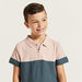Juniors Colourblock Polo T-shirt with Short Sleeves-T Shirts-thumbnail-2