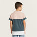 Juniors Colourblock Polo T-shirt with Short Sleeves-T Shirts-thumbnail-3