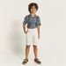 Juniors Solid Shorts with Suspenders and Pockets-Shorts-thumbnail-0