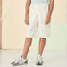 Juniors Solid T-shirt and Printed Shorts Set-Clothes Sets-thumbnail-2
