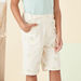 Juniors Solid T-shirt and Printed Shorts Set-Clothes Sets-thumbnail-3