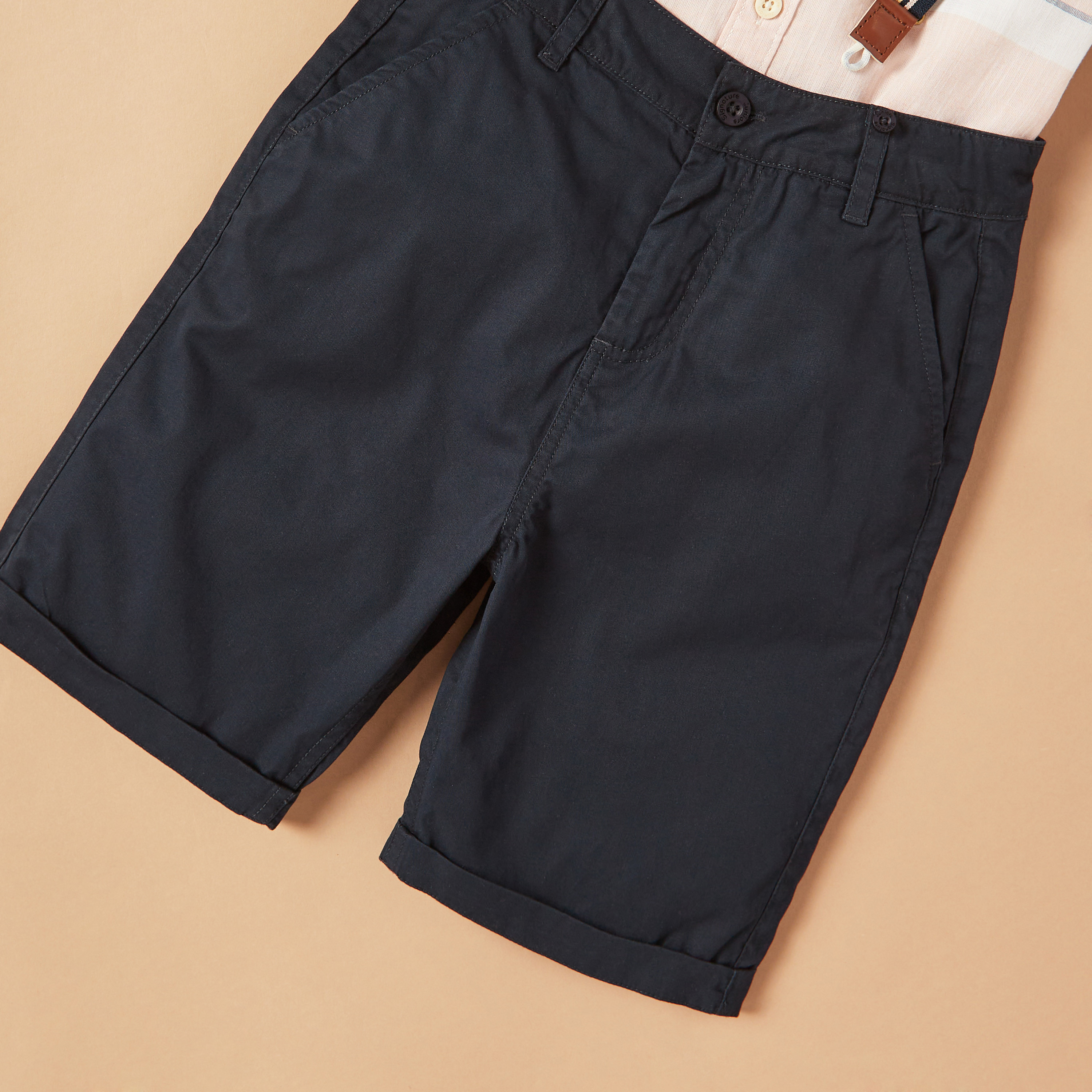 Juniors Striped Shirt with Shorts and Suspenders-boys-clothing-setsandcoords-image-5