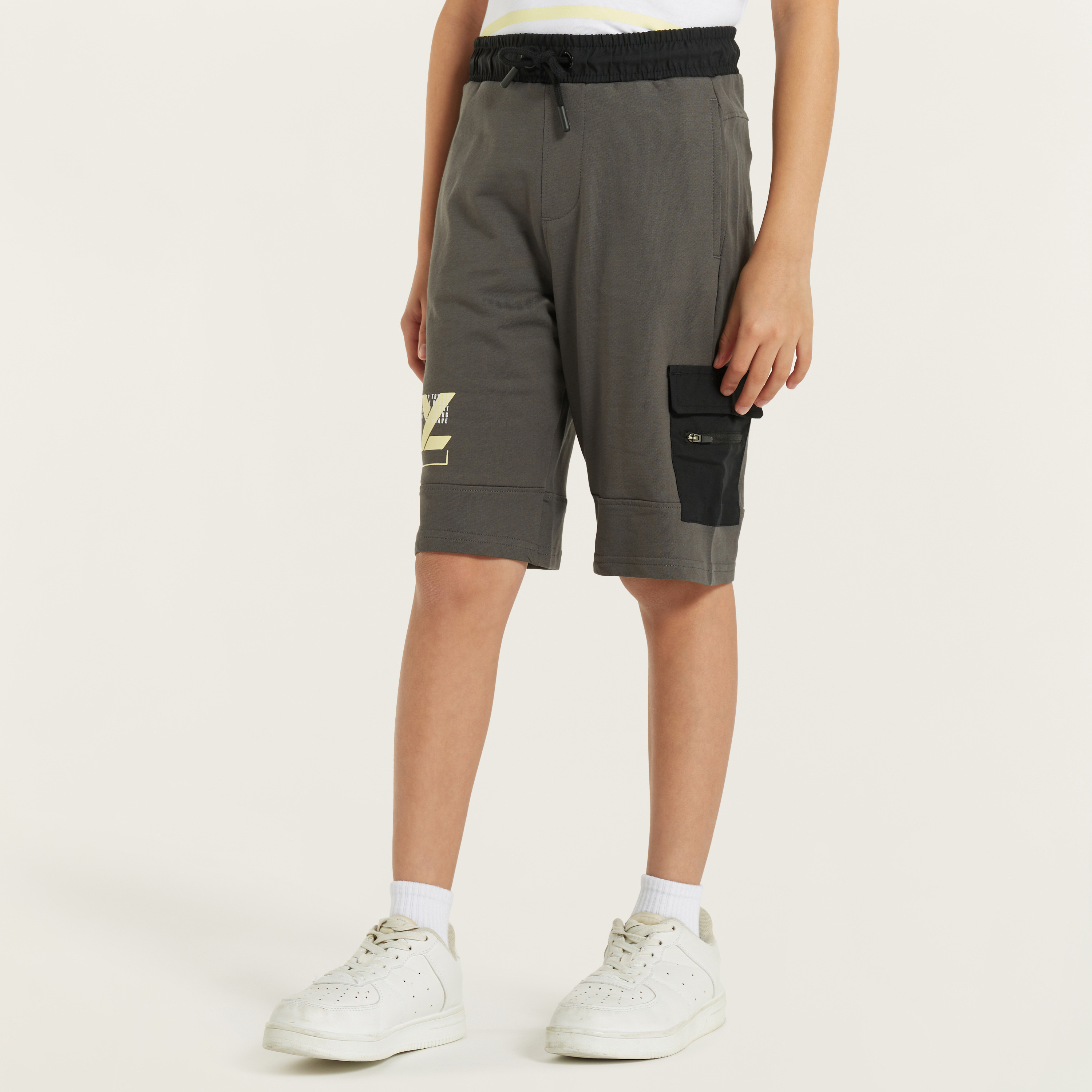 XYZ Hooded T-shirt and Shorts Set-boys-clothing-sportswear-sets-image-3