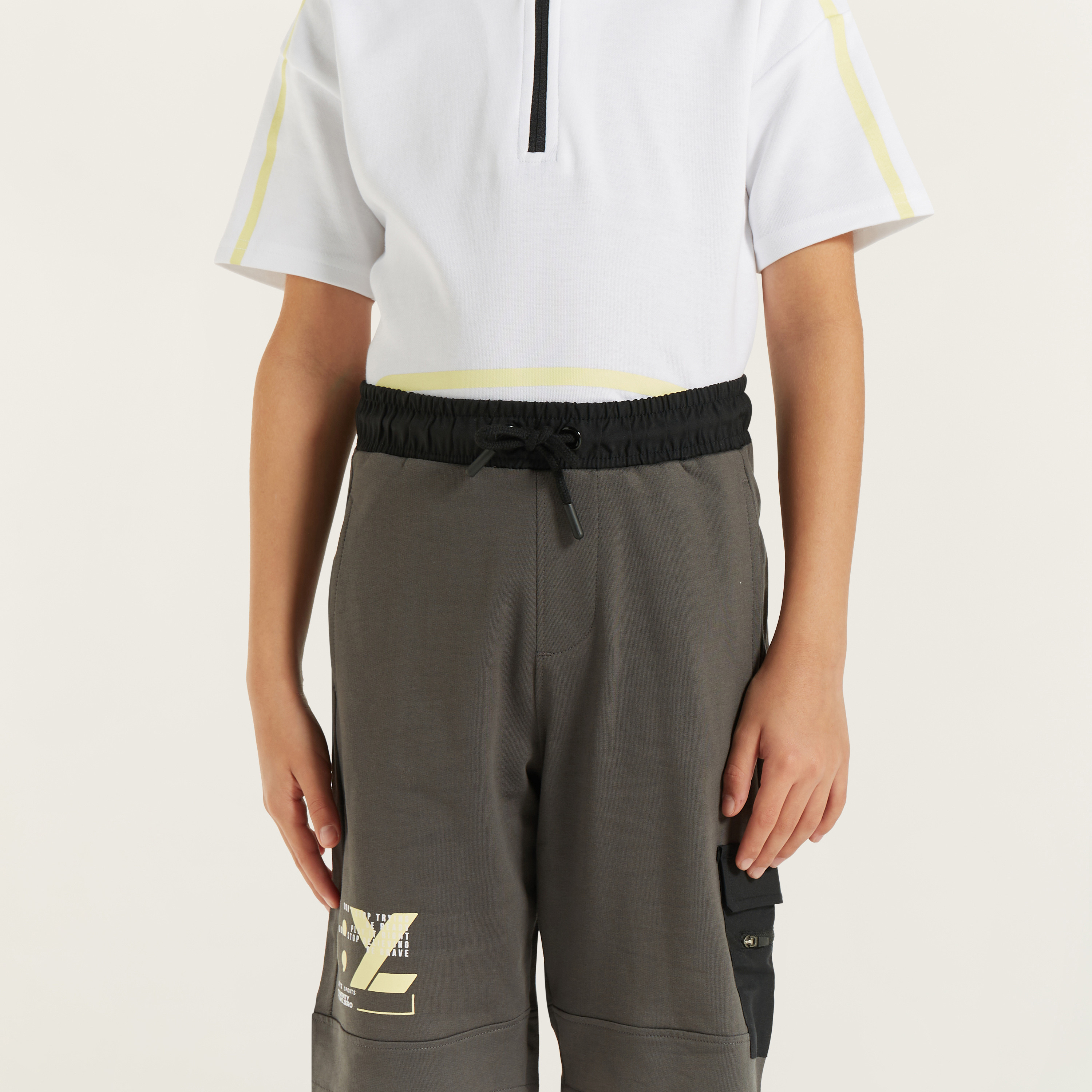 XYZ Hooded T-shirt and Shorts Set-boys-clothing-sportswear-sets-image-4