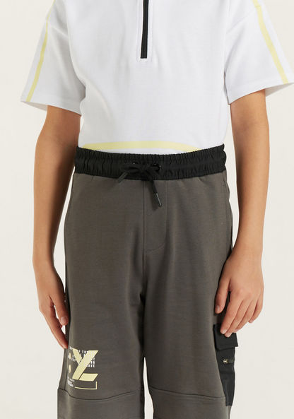 XYZ Hooded T-shirt and Shorts Set-Sets-image-3