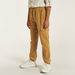 Eligo Solid Pants with Drawstring Closure and Pockets-Pants-thumbnailMobile-1