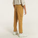 Eligo Solid Pants with Drawstring Closure and Pockets-Pants-thumbnailMobile-3