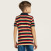 Lee Cooper Striped Polo T-shirt with Short Sleeves-T Shirts-thumbnail-3