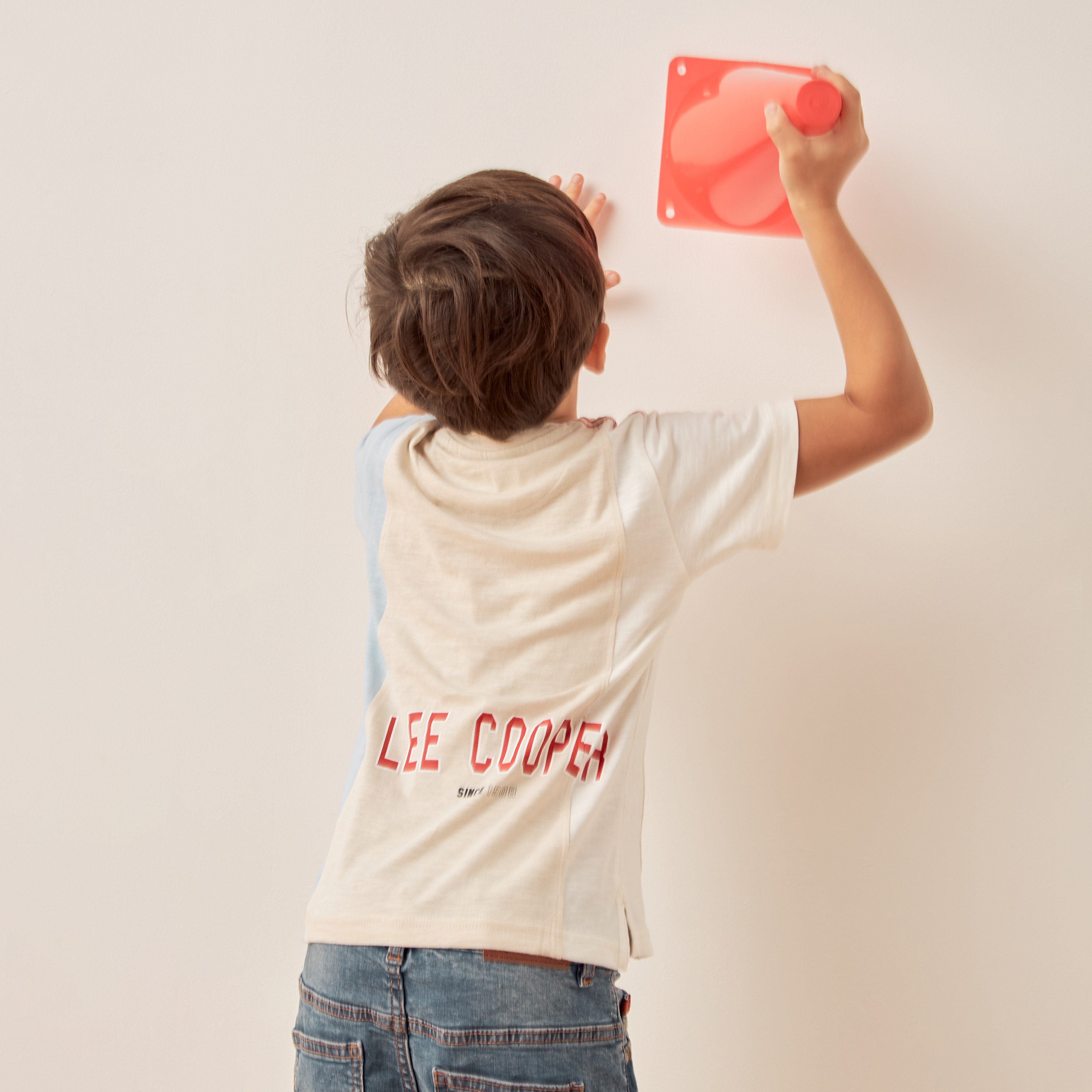Lee Cooper Colourblock T-shirt with Crew Neck and Short Sleeves-boys-clothing-tshirtsandpolos-image-4