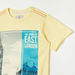 Lee Cooper Graphic Print T-shirt with Short Sleeves and Crew Neck-T Shirts-thumbnailMobile-1