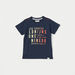 Lee Cooper Typographic Print T-shirt with Crew Neck and Short Sleeves-T Shirts-thumbnailMobile-0