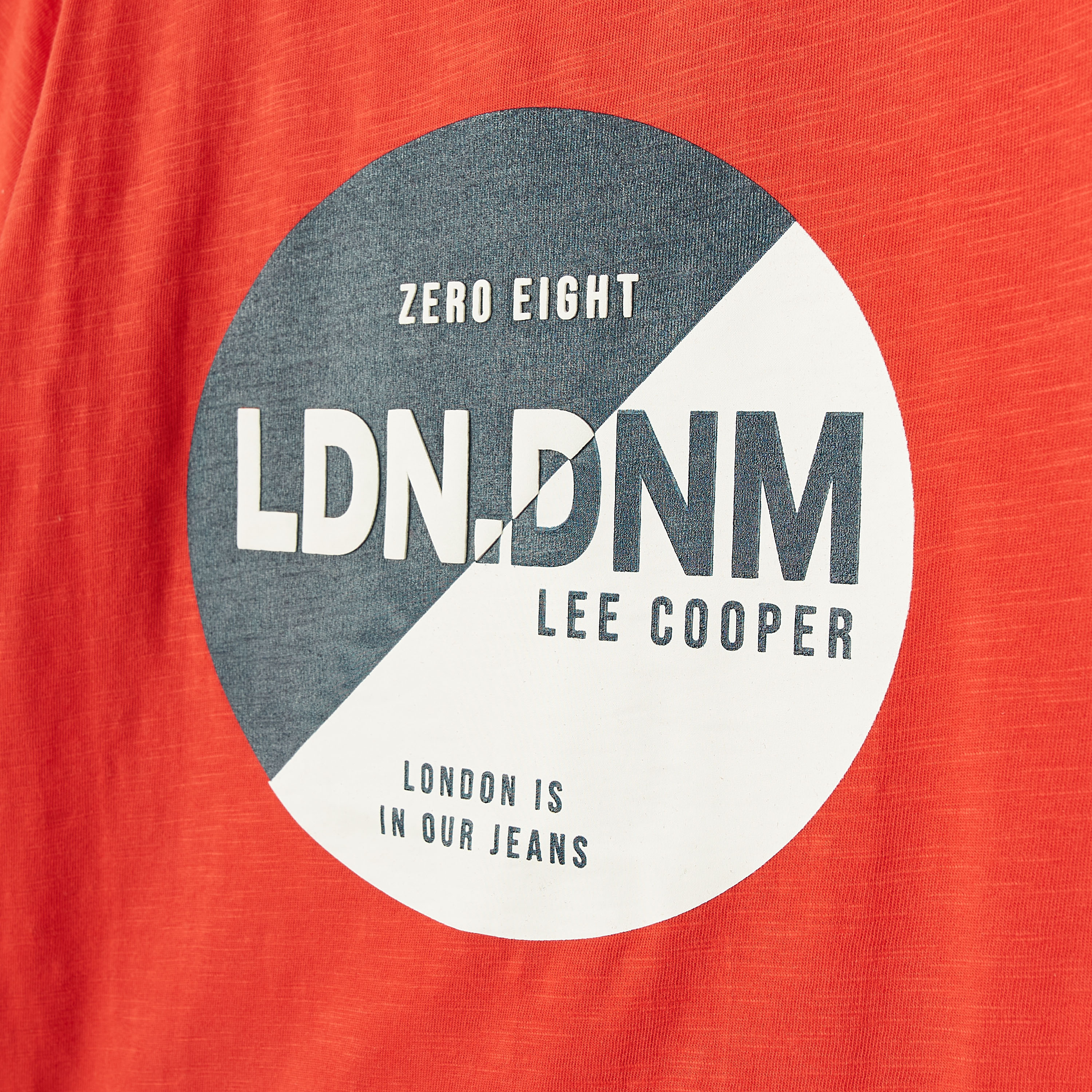 Lee Cooper Graphic Print T-shirt with Crew Neck and Short Sleeves-boys-clothing-tshirtsandpolos-image-2