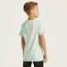 Lee Cooper Logo Print Crew Neck T-shirt with Short Sleeves-T Shirts-thumbnail-3