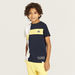 Lee Cooper Colorblock T-shirt with Crew Neck and Short Sleeves-T Shirts-thumbnailMobile-0