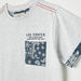 Lee Cooper Paisley Print T-shirt with Short Sleeves and Crew Neck-T Shirts-thumbnailMobile-1
