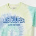 Lee Cooper Logo Tie-Dye Print Crew Neck T-shirt with Short Sleeves-T Shirts-thumbnailMobile-1