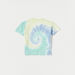 Lee Cooper Logo Tie-Dye Print Crew Neck T-shirt with Short Sleeves-T Shirts-thumbnailMobile-3