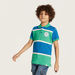 Lee Cooper Striped Polo T-shirt with Short Sleeves-T Shirts-thumbnail-0
