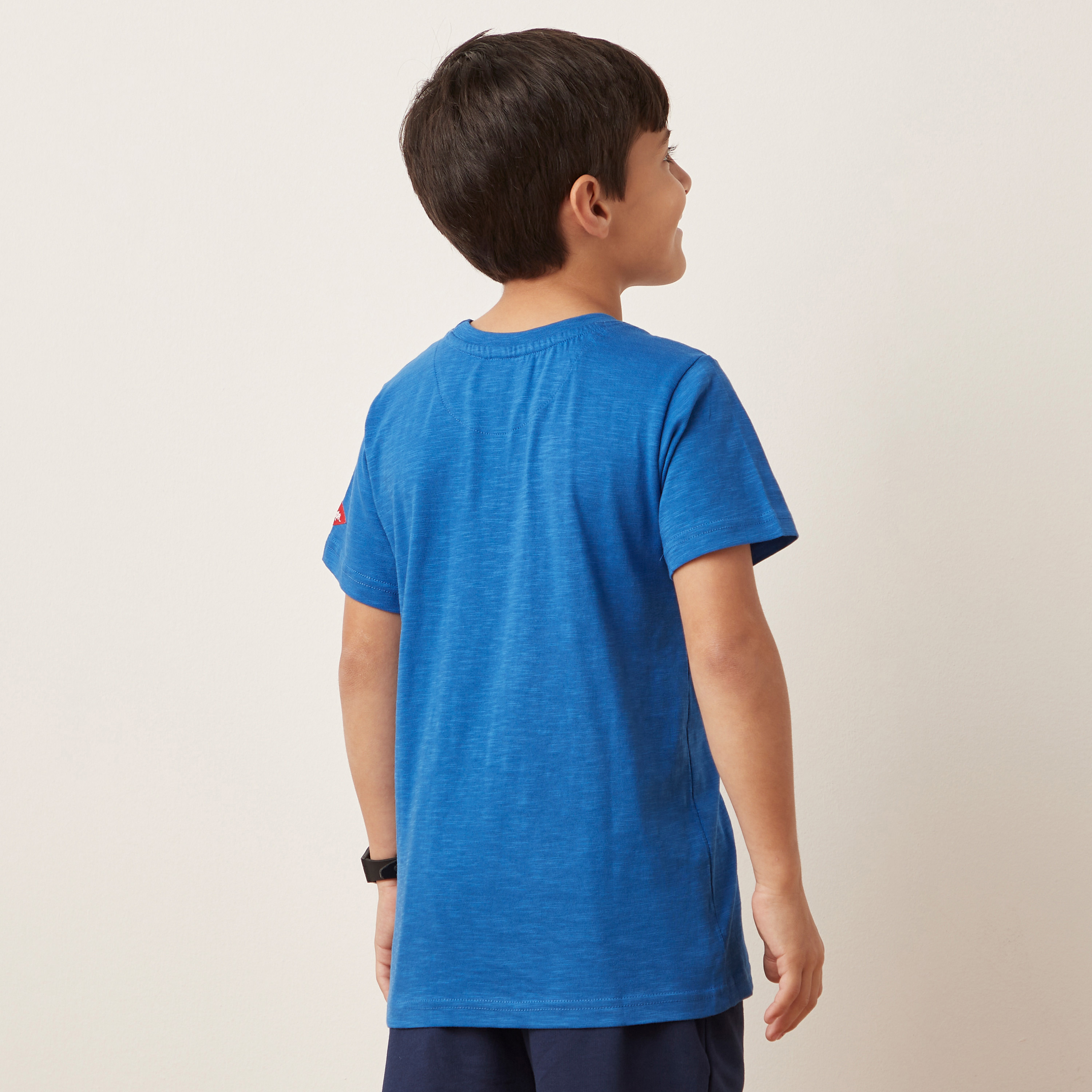 Lee Cooper Printed Crew Neck T-shirt with Short Sleeves-boys-clothing-tshirtsandpolos-image-4