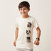 Lee Cooper Graphic Print Crew Neck T-shirt with Short Sleeves-T Shirts-thumbnailMobile-0