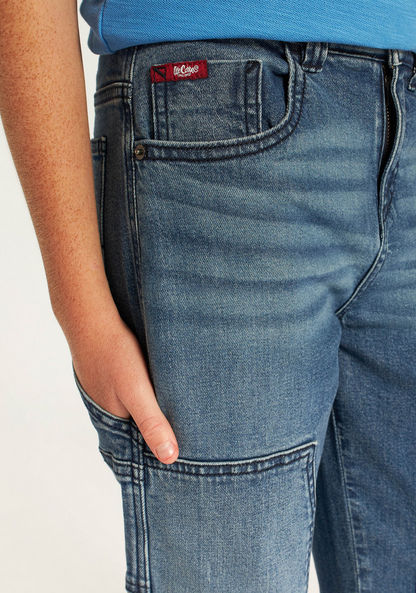 Lee Cooper Boys' Acid Wash Denim Jeans-Jeans-image-2