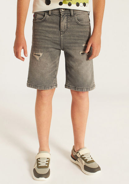 Lee Cooper Boys' Denim Shorts-Shorts-image-1