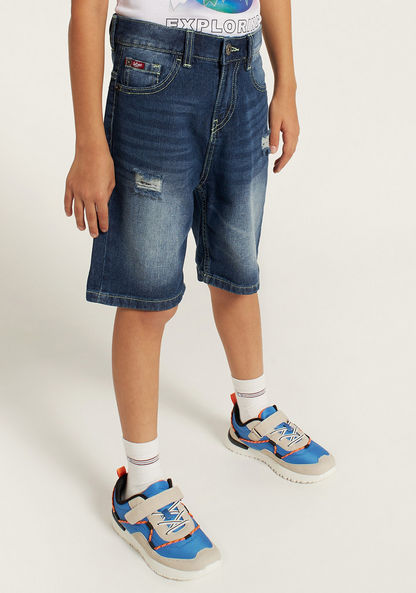 Lee Cooper Boys' Distressed Denim Shorts-Shorts-image-1