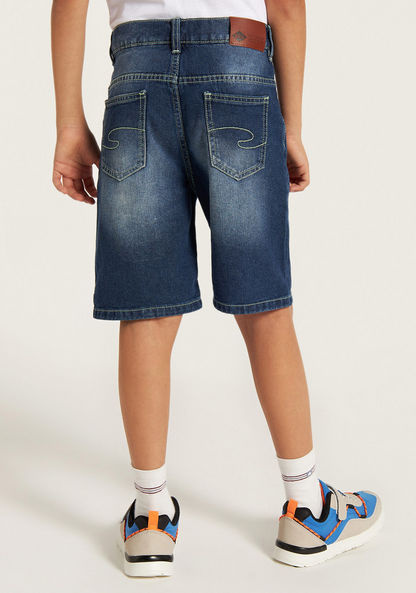 Lee Cooper Boys' Distressed Denim Shorts-Shorts-image-3