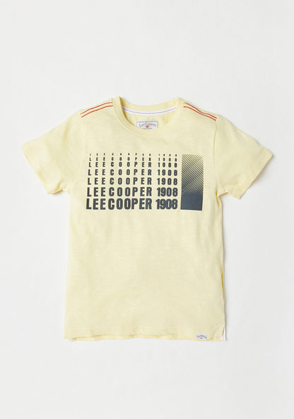 Lee Cooper Printed T-shirt and Shorts Set-Clothes Sets-image-1