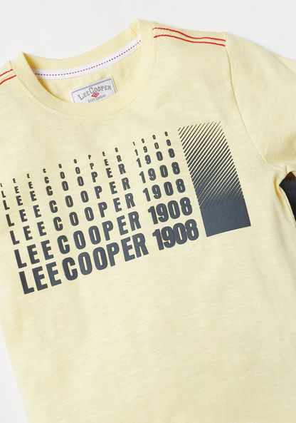 Lee Cooper Printed T-shirt and Shorts Set-Clothes Sets-image-4