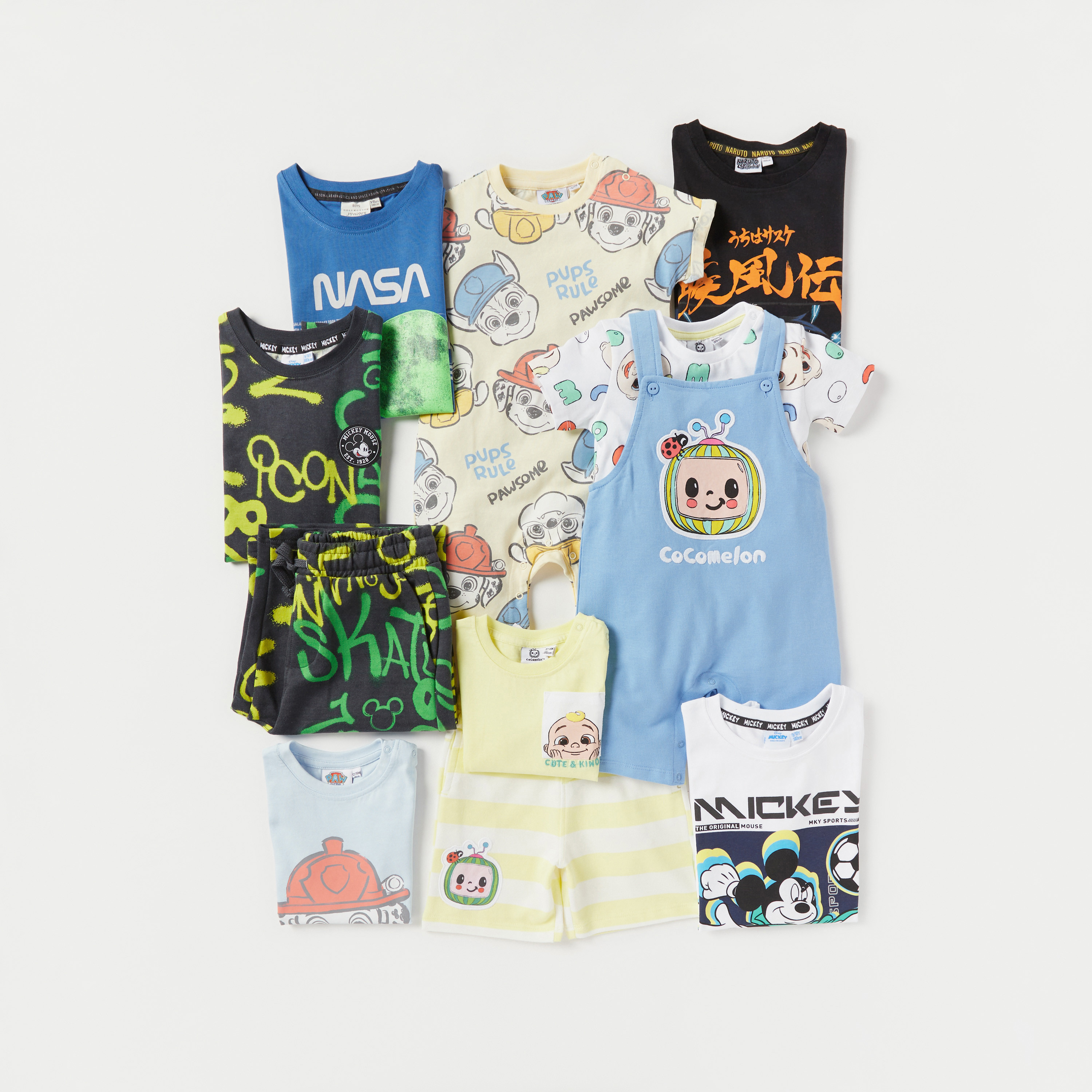 Disney Mickey Mouse Print T-shirt with Round Neck and Short Sleeves-boys-clothing-tshirtsandpolos-image-5