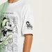Mickey Mouse Print T-shirt with Crew Neck and Short Sleeves-T Shirts-thumbnailMobile-2