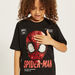 Spider-Man Sequin Embellished T-shirt with Short Sleeves-T Shirts-thumbnail-2