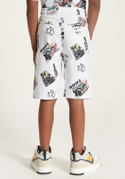 All-Over Print Shorts with Drawstring Closure and Pockets-Shorts-image-3