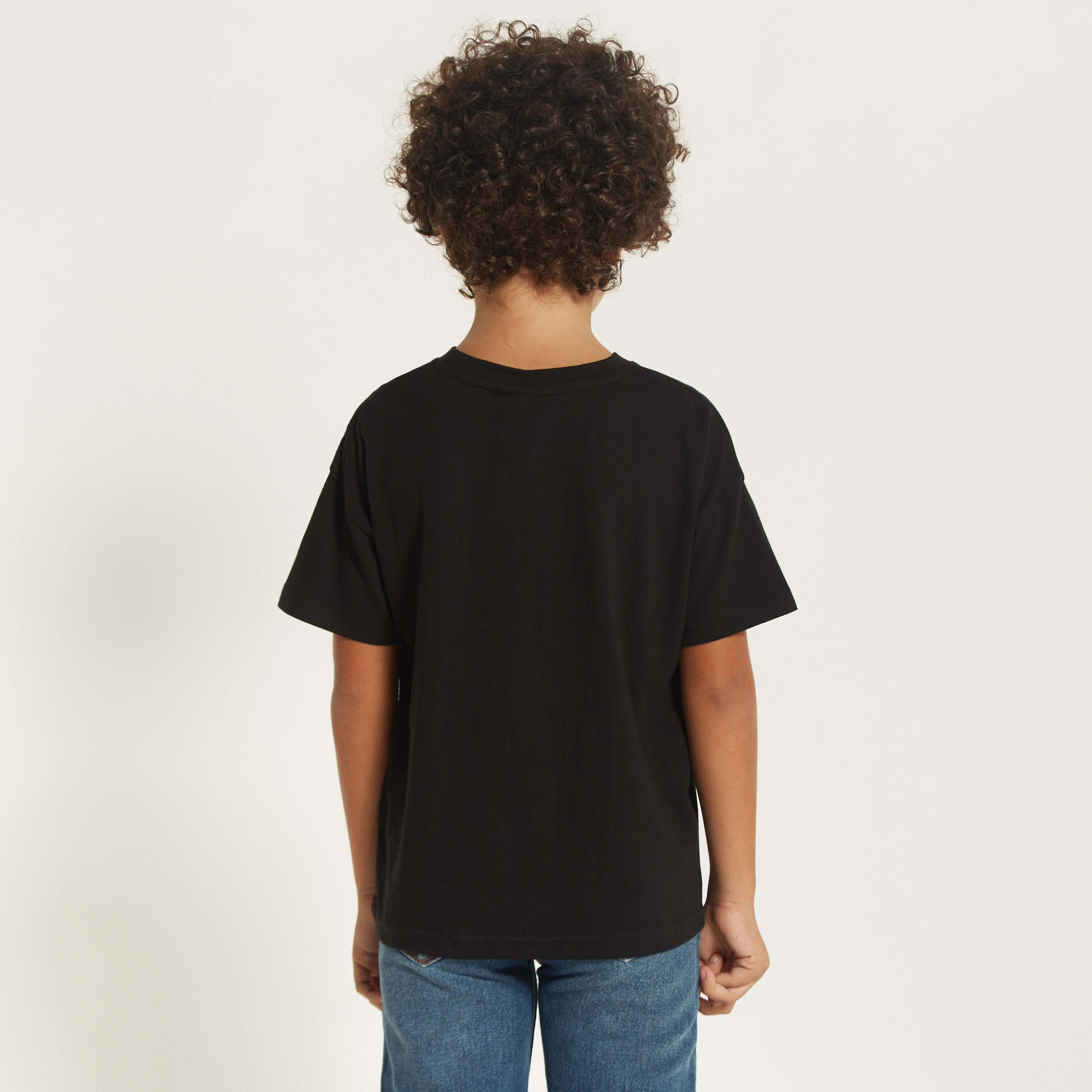 NASA Graphic Print T-shirt with Crew Neck and Short Sleeves-boys-clothing-tshirtsandpolos-image-3