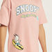 Peanuts Print Crew Neck T-shirt with Short Sleeves-T Shirts-thumbnailMobile-2