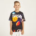 NASA All-Over Graphic Print Crew Neck T-shirt with Short Sleeves-T Shirts-thumbnailMobile-0