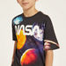 NASA All-Over Graphic Print Crew Neck T-shirt with Short Sleeves-T Shirts-thumbnailMobile-2