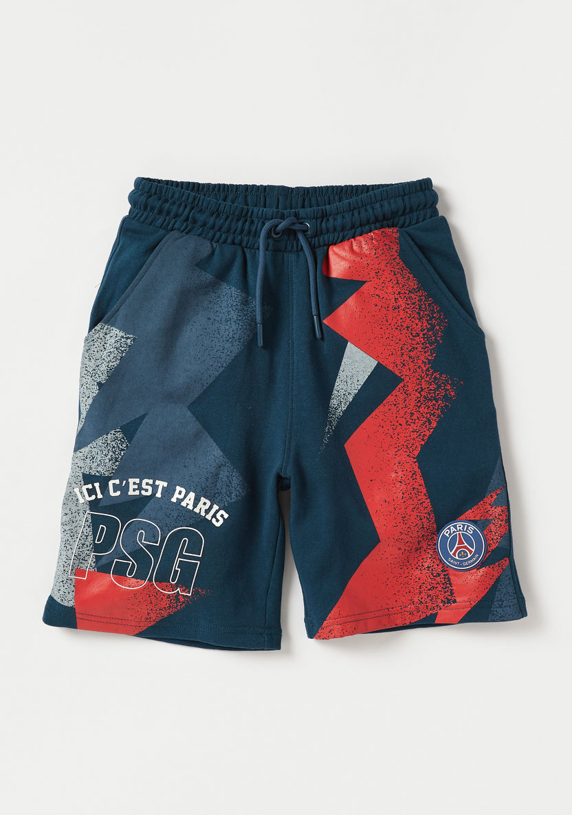 Paris Saint - Germain Printed T-shirt and Shorts Set-Clothes Sets-image-2