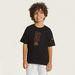 Kappa Printed Crew Neck T-shirt with Short Sleeves-Tops-thumbnail-1